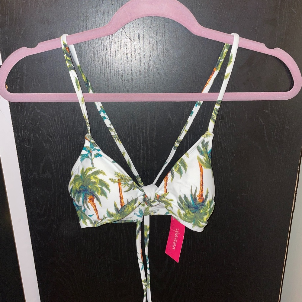 Xhilaration palm tree bikini top in small new with tags